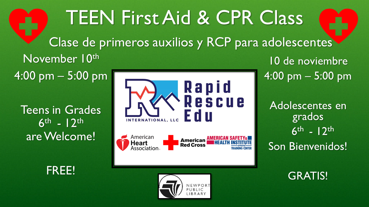 teen first aid & CPR class